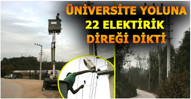 AKFA BETON’DAN İLÇEYE AYDINLATMA DESTEĞİ