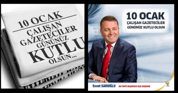 ESVET BAŞKAN GAZETECİLER GÜNÜNÜ KUTLADI