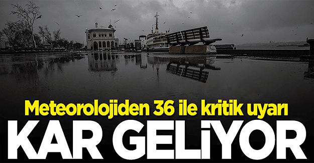 İstanbul dahil 36 ile uyarı! Hem kar yağacak hem de sağanak yağmur