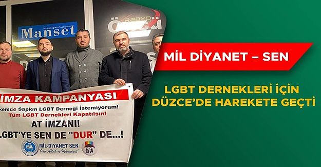 DÜZCE HALKINI İMZA KAMPANYASINA DAVET ETTİLER