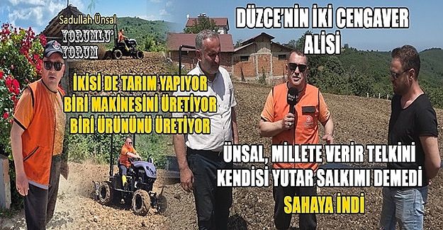 ÜNSAL ‘MİLLETE VERİR TELKİNİ, KENDİSİ YUTAR SALKIMI’ DEMEDİ, SAHAYA İNDİ