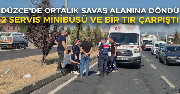 MEYDANA GELEN KAZADA 6 KİŞİ YARALANDI