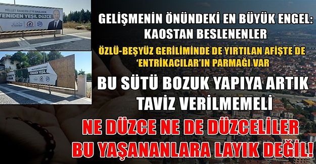 “ALLAH’TAN YAĞMUR İSTEYELİM YOKSA YANIYORUZ”