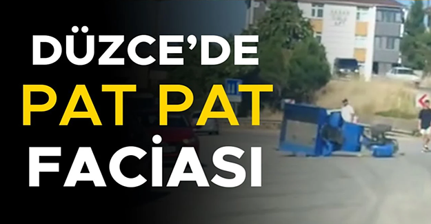 KAMYONUN ÇARPTIĞI PAT PAT SÜRÜCÜSÜ HAYATINI KAYBETTİ