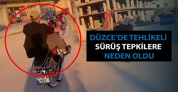 KURAL TANIMAZ SÜRÜCÜ TEK TEKER ÜZERİNDE CAN GÜVENLİĞİNİ HİÇE SAYDI
