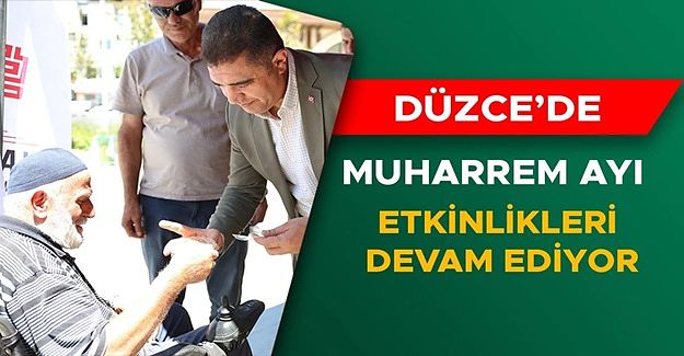 VALİ ASLAN ELLERİ İLE VATANDAŞLARA AŞURE İKRAM ETTİ