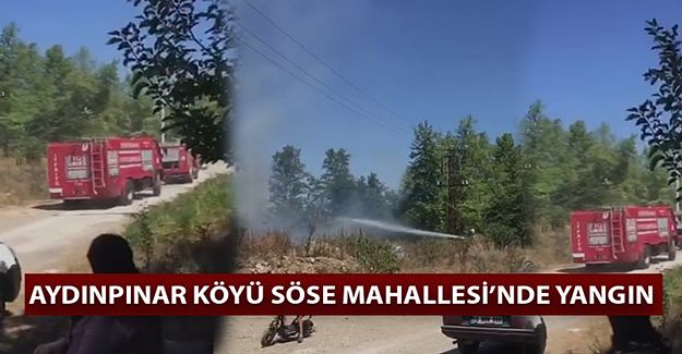 İTFAİYE EKİPLERİNDEN ANINDA MÜDAHALE
