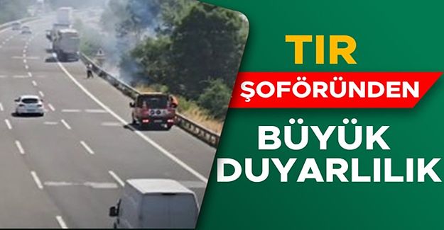 OT YANGININA YANGIN TÜPÜ İLE MÜDAHALE ETTİ