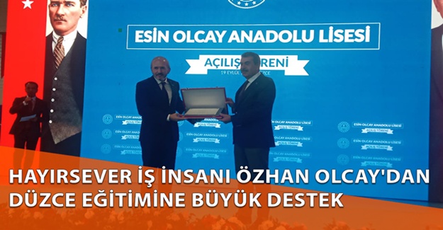 MİLLİ EĞİTİM BAKANI YUSUF TEKİN AÇILIŞ İÇİN DÜZCE'YE GELDİ
