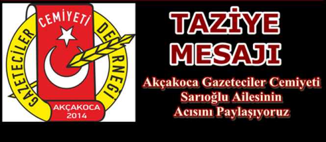 AGC’DEN TAZİYE MESAJI