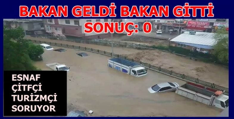 AKÇAKOCA HALKI SORUYOR... BAKAN GELDİ BAKAN GİTTİ Mİ? 
