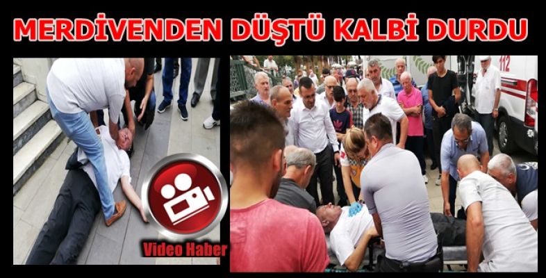 AKÇAKOCA MERKEZ CAMİ MERDİVENİNDEN DÜŞEN ADAM AĞIR YARALANDI