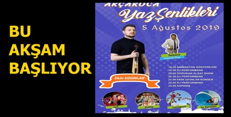AKÇAKOCA DA YAZ ŞENLİKLERİ BAŞLIYOR