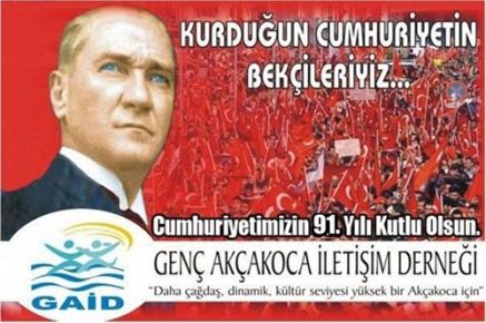 Akçakocalı Gençler 91. Yılında Cumhuriyete Sahip Çıktı
