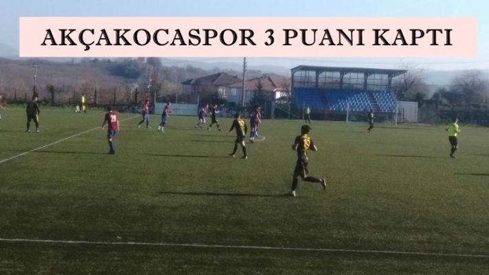 AKÇAKOCASPOR 3 PUANI KAPTI