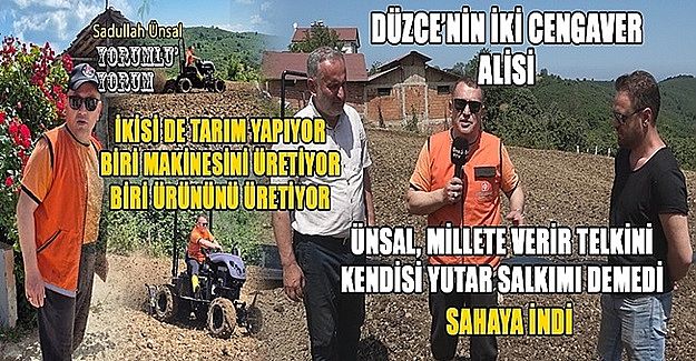 ÜNSAL ‘MİLLETE VERİR TELKİNİ, KENDİSİ YUTAR SALKIMI’ DEMEDİ, SAHAYA İNDİ