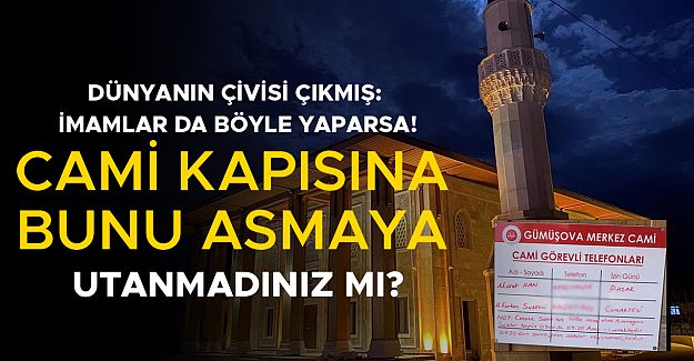 “09:30’DAN SONRA GELMEYİN, SELANIZ OKUNMAZ”