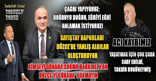 SAYIŞTAY RAPORLARI FLU, NETLEŞMELİ!