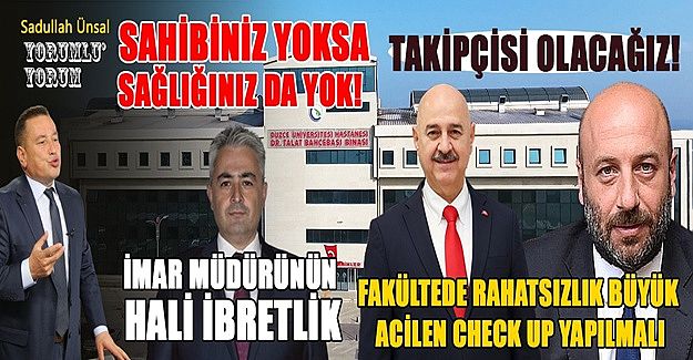 DÜZCE ÜNİVERSİTESİ TIP FAKÜLTESİ’NDE SIKINTI BÜYÜK!
