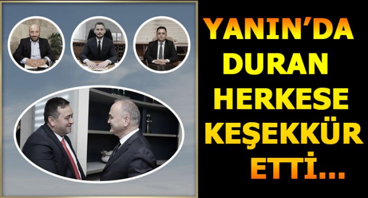 BAŞKAN YANMAZ'DAN TEŞEKKÜR
