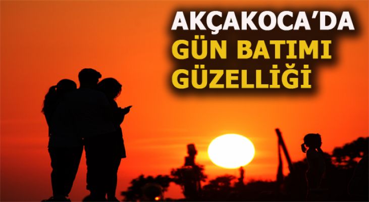 Batı Karadeniz'de gün batımı izleyenleri büyülüyor
