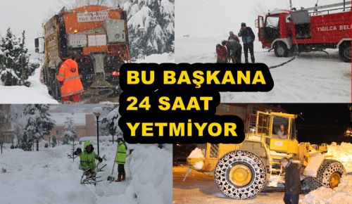  BELEDİYE GECE GÜNDÜZ DEMEDEN ÇALIŞIYOR