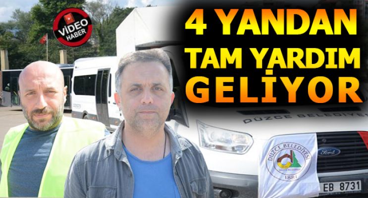 DÜZCE BELEDİYESİNİN EKİPLERİ AKÇAKOCA’DA…