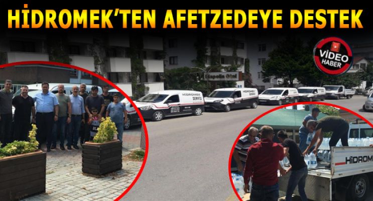 HİDROMEK’TEN SEL MAĞDURLARI İÇİN PAZAR MESAİSİ