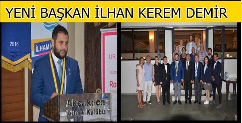 ROTARY KULÜBÜNDE BAYRAK DEĞİŞİMİ 