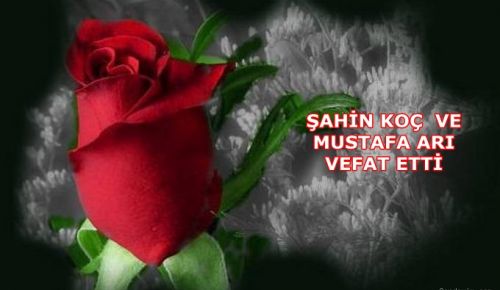 Şahin Koç  ve Mustafa Arı vefat etti.