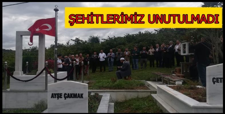 ŞEHİTLERİMİZ İÇİN DUALAR OKUNDU 