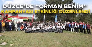 KENT ORMANINA BIRAKILAN ÇÖPLER TOPLANDI