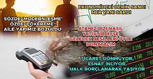 TİCARET DÖNMÜYOR, ESNAF İNLİYOR,...