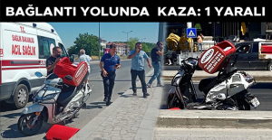 OTOMOBİLLE MOTOSİKLET ÇARPIŞTI