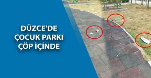 ÇOCUK PARKINDA BU KADAR OLMAZ DEDİRTEN GÖRÜNTÜ