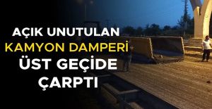 KAZADA KAMYON VE ÜST GEÇİT HASAR...