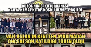 BAŞKAN ÖZLÜ: DÜZCEMİZ KÜTÜPHANELER...