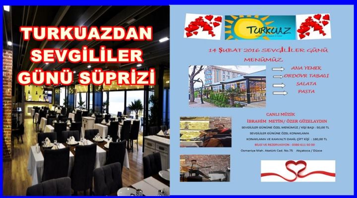 TURKUAZDAN SEVGİLİLER GÜNÜ SÜPRİZİ 