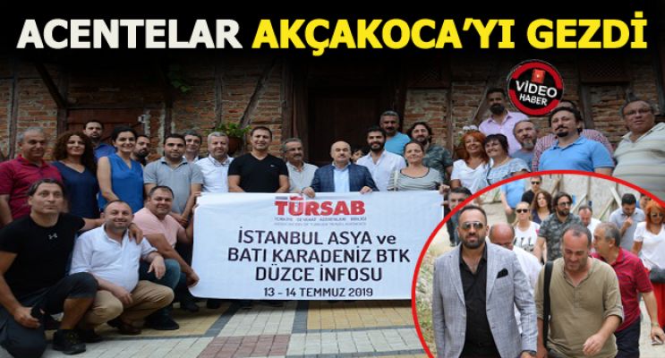Vali Dağlı ile turizm acenteları Akçakocayı gezdiler